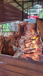 cochon de lait 2025 pigs hanging